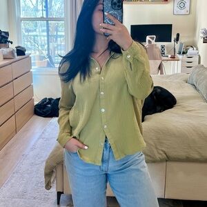 Princess Polly Light Green Shirt
